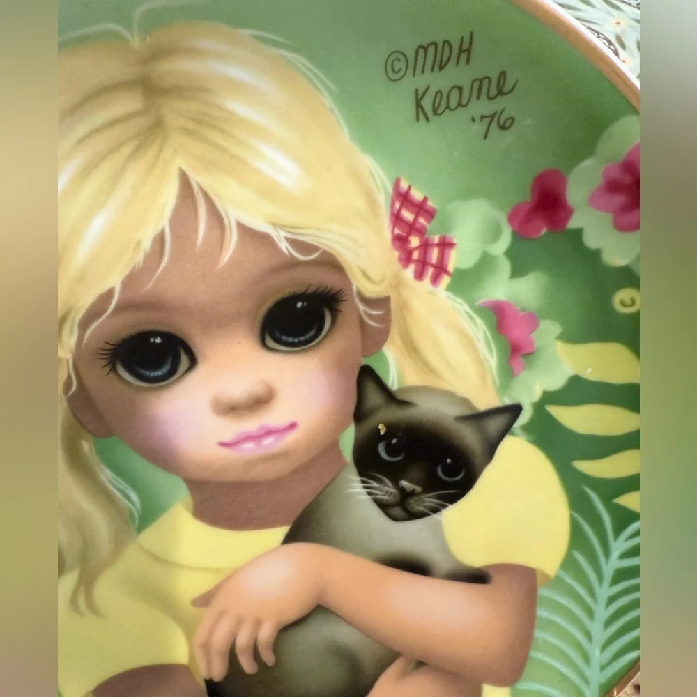 Margaret Keane MDH‎ Big Eyes Plate my kitty